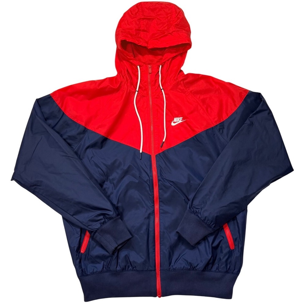 Nike Sportswear Men's Windrunner‎ Hooded Jacket Light Crimson - Small